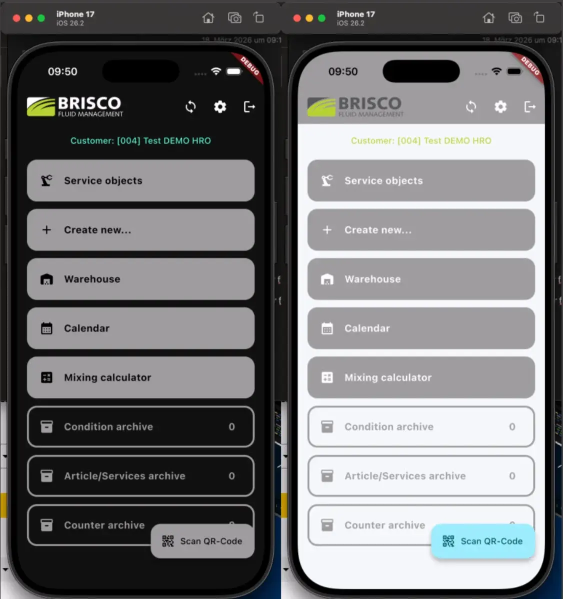 Brisco Analysis Portal Mobile App iOS Android Fluid Management